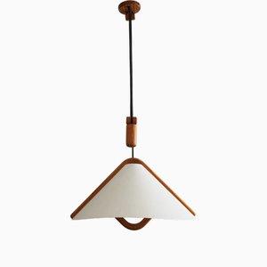 Height-Adjustable Pendant Lamp with Counterweight from Domus, 1970s