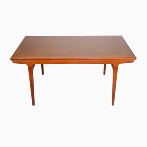 Tavolo da pranzo allungabile in teak di Johannes Andersen per Uldum Møbelfabrik, anni '60