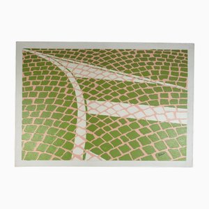 Alvaro Cattaneo, Materico Pave, 1990er, Ölgemälde auf Leinwand