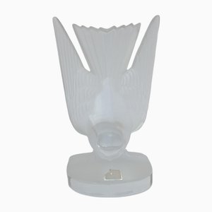 Clear Crystal Swallow Bookend by Lalique, 1980s
