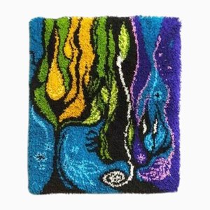 Tapisserie ou Tapis Fait Main en Laine, Allemagne, 1970s