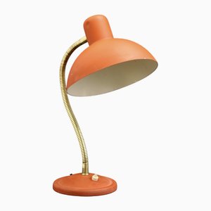 Lámpara de mesa Cocotte francesa vintage en rojo, años 50