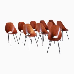 Medea Chairs by Vittorio Nobili for Fratelli Tagliabue, 1960s, Set of 10