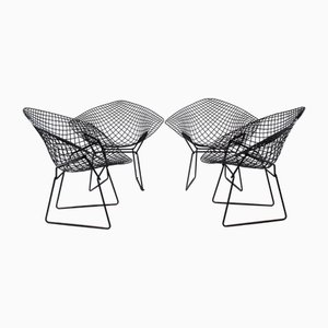 Sedie Diamonds di Harry Bertoia, set di 4
