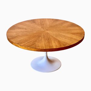 Tulip Coffee Table with Round Wooden Table Top from Vitra, 1950