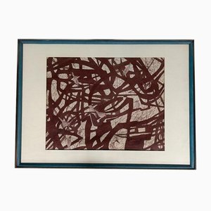 Japanese Textile Art of Birds in Branches, 1960s