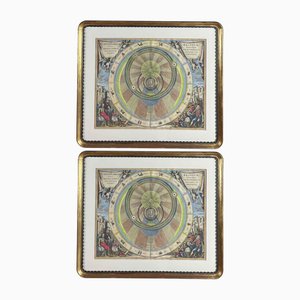 18th Century Cellarius Andreas Celestial Maps from Harmonia Macrocosmica, Set of 2