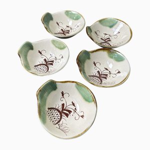 Vintage Servierschalen, Japan, 1950er, 5er Set