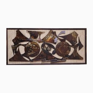 Brutalist Wall Sculpture by Henrik Horst, Denmark, 1970s