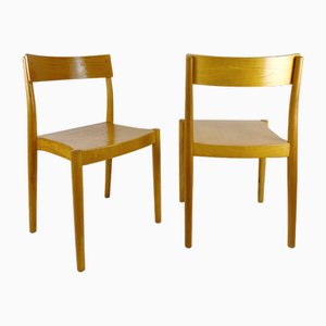 Set of Scandinavian Chairs by Peter Hvidt and Orla Nielsen for Fritz Hansen, Denmark, 1950s