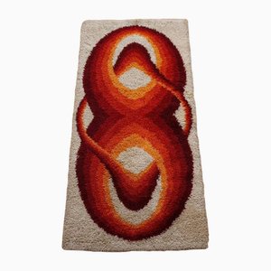 Tapis Vintage Rouge, Pays-Bas, 1970s