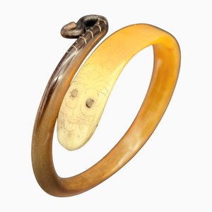 Art Nouveau Bakelite Bangle in Snake Shape, 1910s
