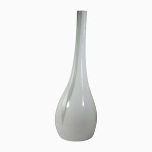 Italian Murano Glass Big White Vase by V. Nason & C., 1990s