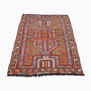 Vintage Turkish Handmade Wool Kilim Area Rug