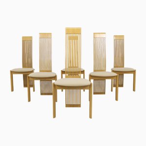 Postmoderne Esszimmerstühle von Pietro Constantini, 1980er, 6er Set