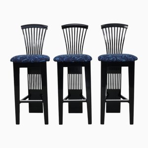 Postmodern Bar Stools by Pietro Constantini, 1980s, Set of 3