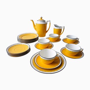 Art Deco Coffee Service in Porcelain from Suisse Langenthal, Switzerland, 1930s, Set of 22