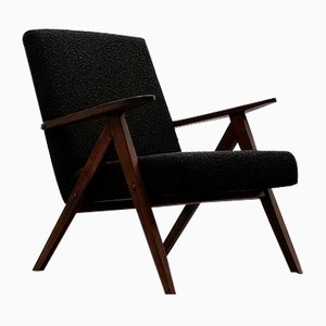 Mid-Century Model B 310 Var Easy Chair in Black Boucle, 1960s