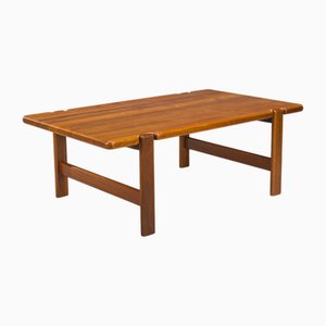 Mesa de centro danesa de teca atribuida a Niels Bach, años 60