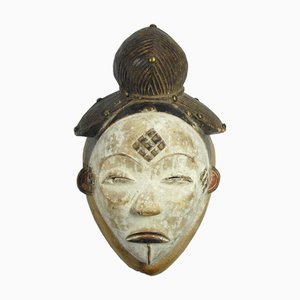 Vintage Arican Punu Tribal Mask, 1960s