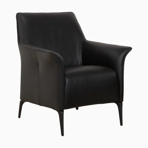 Mayuro Leather Armchair in Black from Leolux