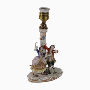 Porzellanfigur Galantes Tanzendes Paar, 20. Jh., Deutschland