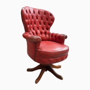 Bürosessel aus Leder, 1960er