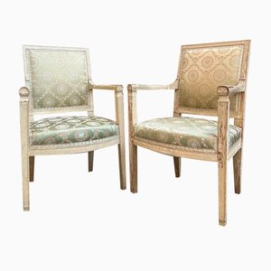 Set of Directoire Style Armchairs, Early 19th Century