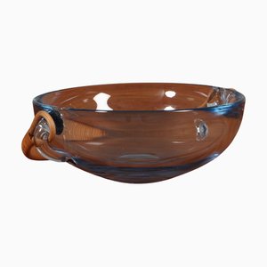 Bowl in Glass & Cane from Holmegaard, 1960s