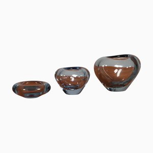 Bols en Verre de Holmegaard, 1960s, Set de 2