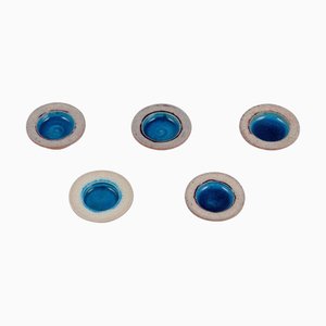 Kleine Vintage Keramik Schalen von Nils Kähler für Kähler, 1970, 5er Set