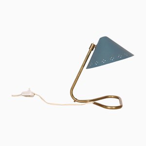 Model GK14 Blue Table Lamp by Erik Warna for Gnosjo Konstmide, 1950s