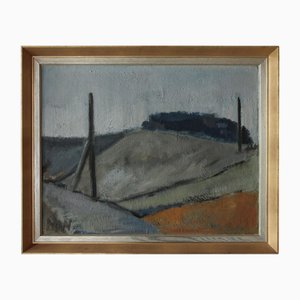 Holger Nielsen, Sans titre, 1970s, Huile sur Toile, Encadré