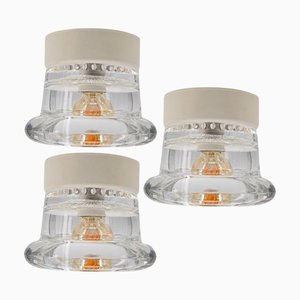 Glass Wall Sconce attributed to Cosack Leuchten, 1970s