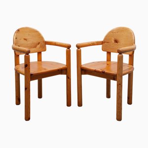 Fauteuils en Pin attribués à Rainer Daumiller pour Hirtshals, 1970s, Set de 2