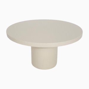 Mid-Century Round White Fibreglass Dining Table, 1960s