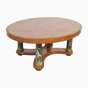 Louis XV Oval Inlaid Center Table, 1890s