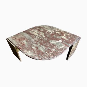 Table Basse Vintage Fior Di Pesco en Marbre, Italie, 1980s