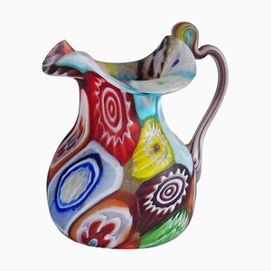 Antique Millefiori Jug with Handle, 1920s