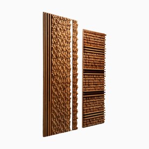 Paneles de pared de Stefano Damico, Italia, 1974. Juego de 2