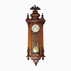 Spätviktorianische Doppelgewichtige Wiener Wanduhr