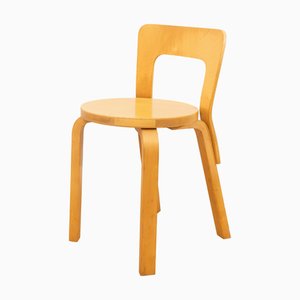 Alvar Aalto zugeschriebener E65 Stuhl für Artek, Finnland, 1950er