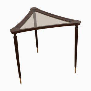 Tavolino da caffè vintage da salotto in stile Osvaldo Borsani, anni '40