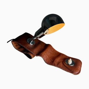 Leather Lp01 Wall Lamp attributed to Luigi Caccia Dominioni for Azucena, 1979