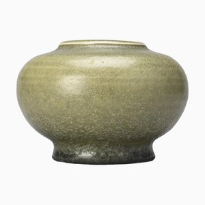 Spherical Ceramic Vase by Edouard Chapallaz, 1970s