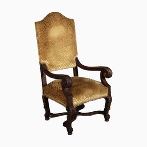 Antiker Barock Stuhl aus Eiche, 1800