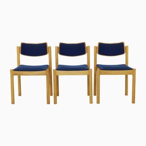 Stackable Dining Chairs, 1980s, Set of 3