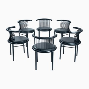 Sillas de comedor serie Circo posmodernas de Herbert Ohl para Lübke, Alemania, 1984. Juego de 6