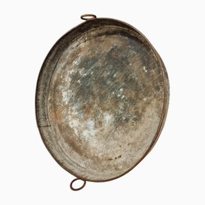 Large Zinc Plate Grape Tray, 1890s