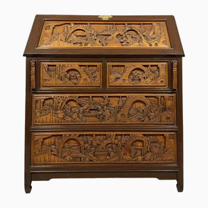 Vintage Asian Secretaire in Camphor, 1950